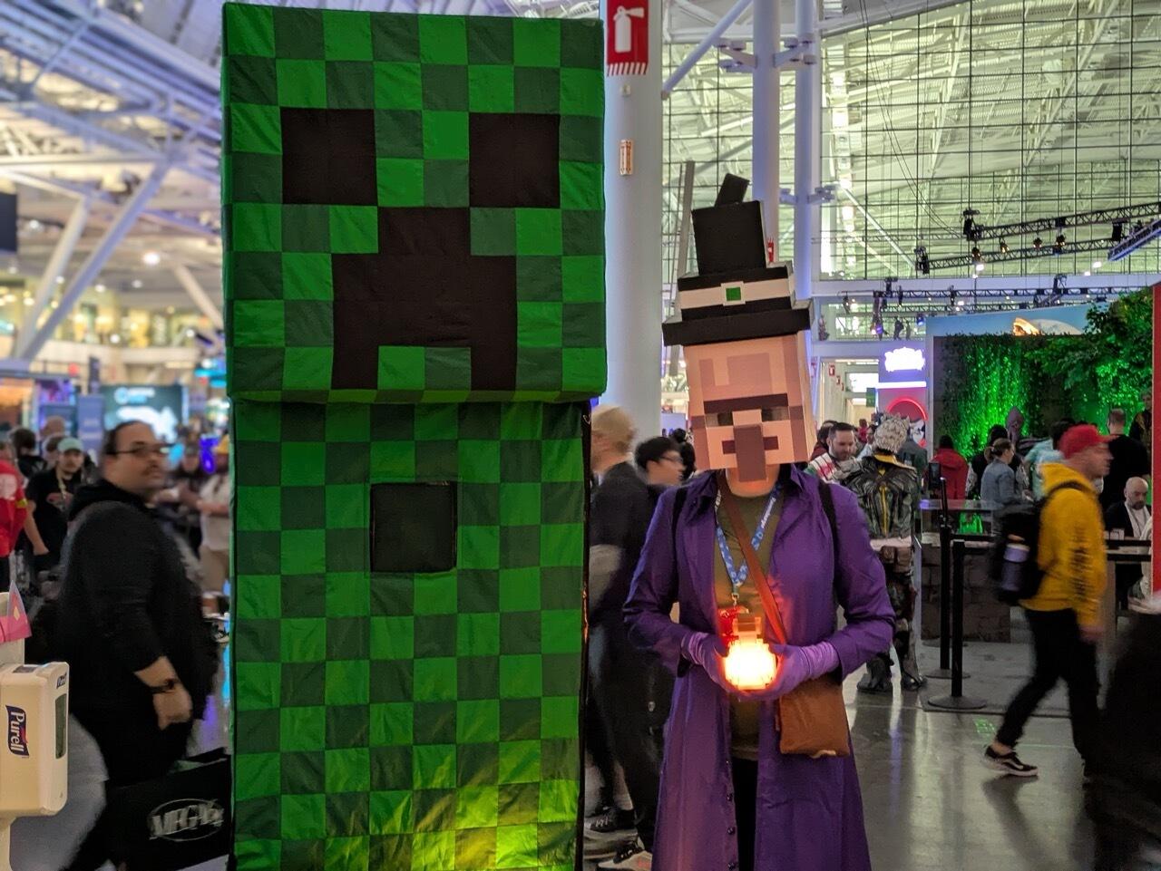 Witch And Creeper From Minecraft