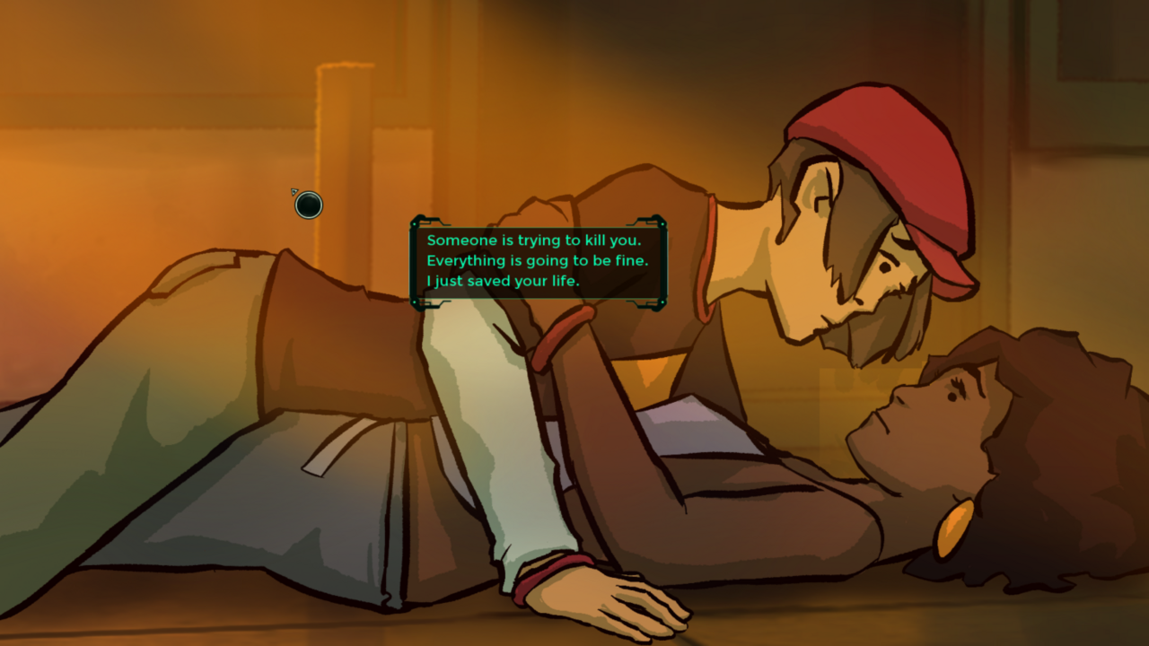 You can't change the outcome of Old Skies, but you can choose how Fia responds to the situation at hand to flavor specific moments.