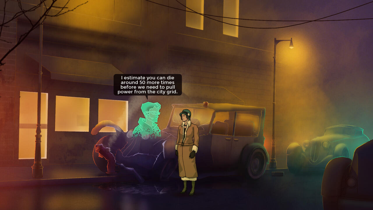 You'll die a lot in Old Skies, but one of the perks of being a time traveler is that you can always try again.