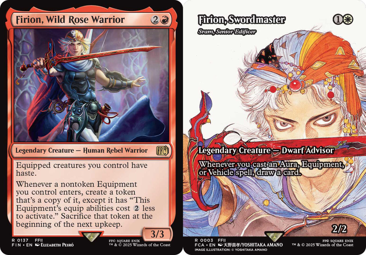 Firion, Wild Rose Warrior and Firion, Swordmaster