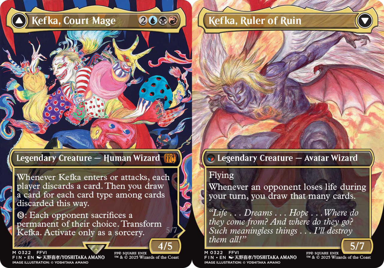 Kefka, Court Mage // Kefka, Ruler of Ruin