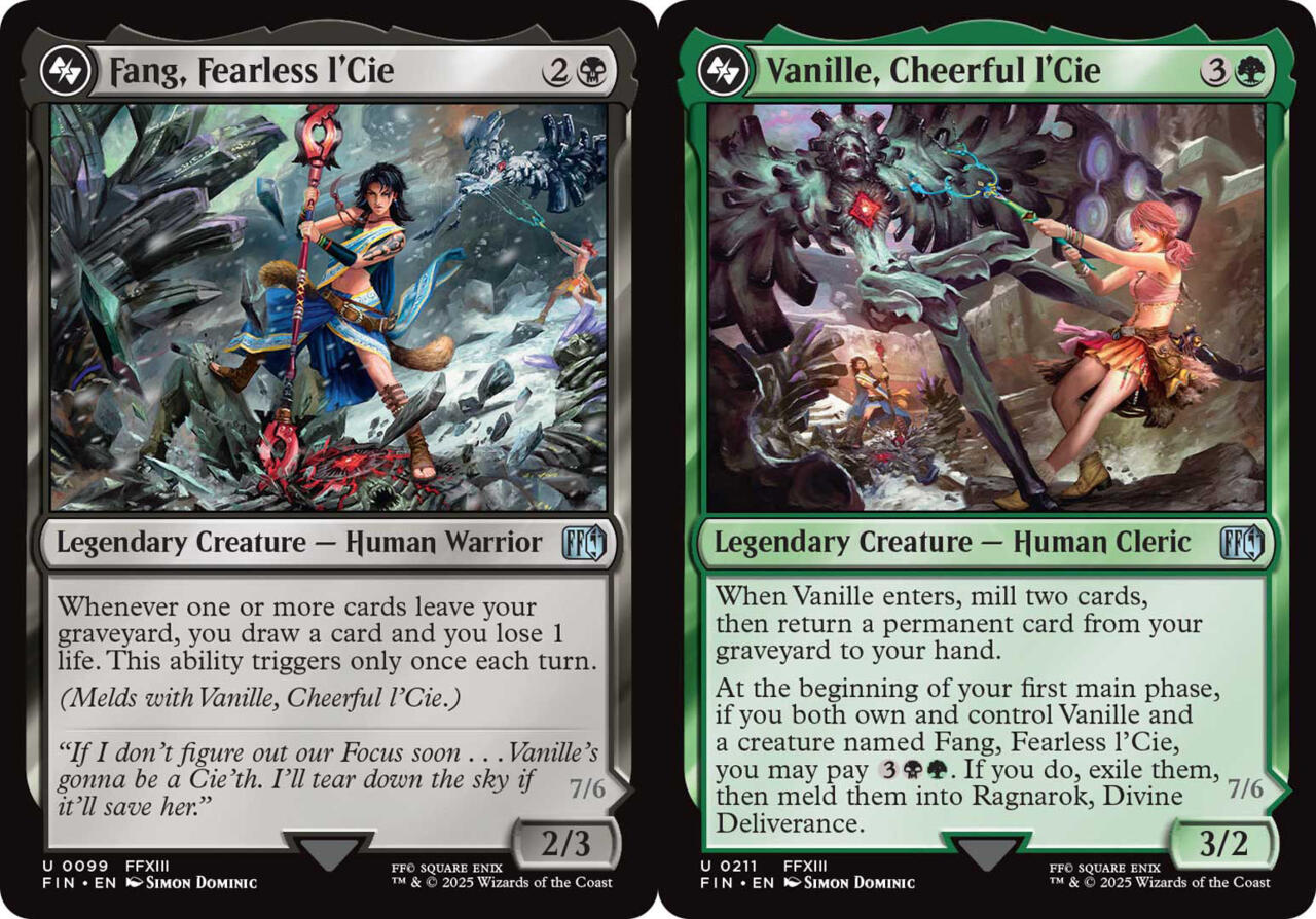 Fang, Fearless l'Cie and Vanille, Cheerful l'Cie