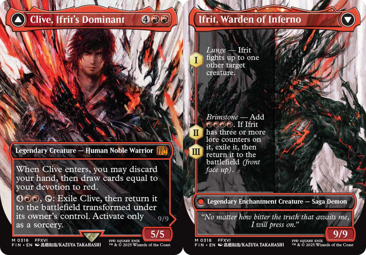Clive, Ifrit's Dominant // Ifrit, Warden of Inferno