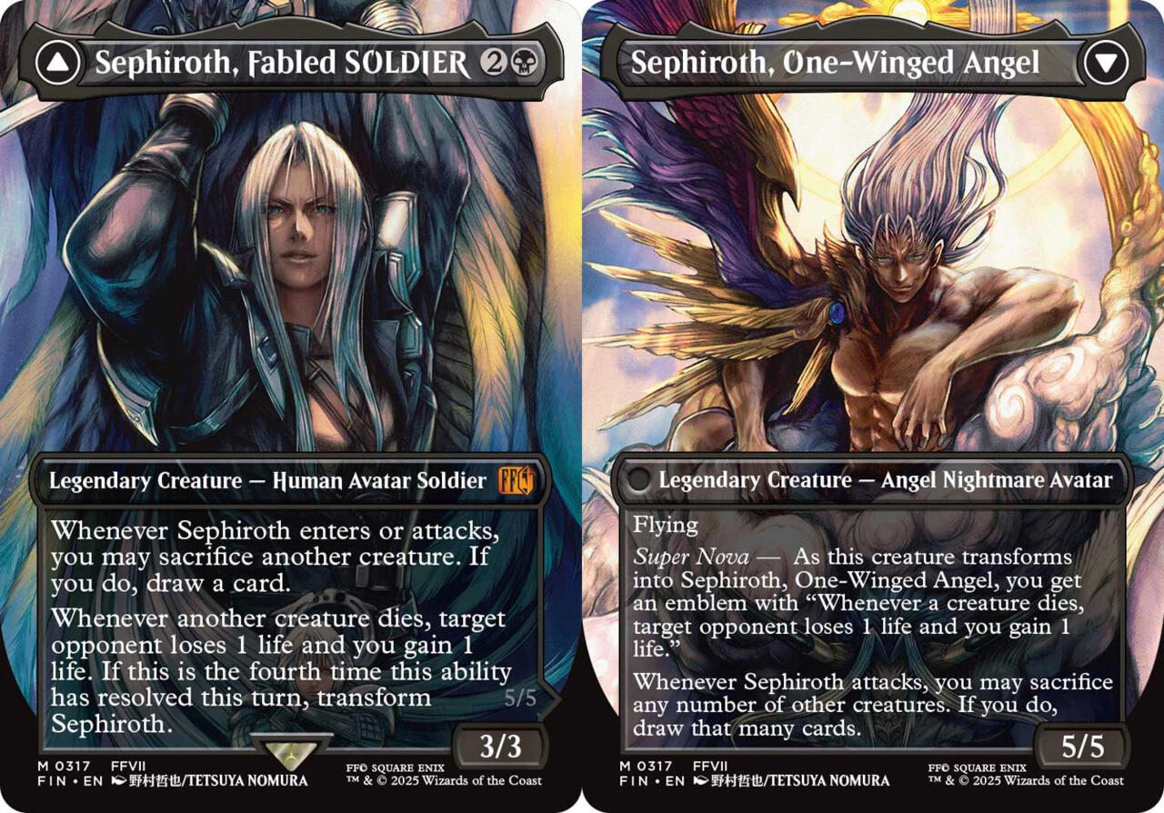 Sephiroth, Fabled Soldier // Sephiroth, One-Winged Angel
